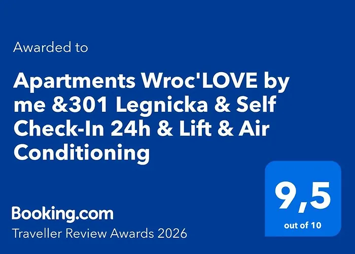 Apartment Wroc'love By Me &301 Legnicka & Self Check-in 24h & Lift & Air Conditioning